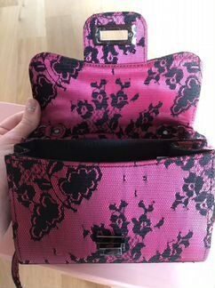 Клатч розовый через плечо