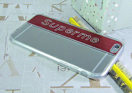 Чехол-накладка для iPhone 7 (4.7) superme TPU красный