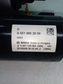 Стартер двигателя Mercedes 2.2 CDI OM651