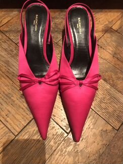 Мюли атласные balenciaga