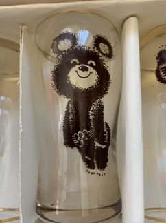 Набор бокалов с олимпийским мишкой