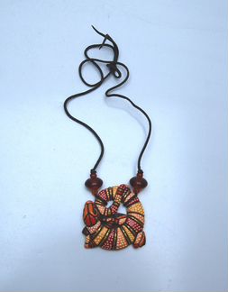 Кулон Ящерица (авторская керамика)
