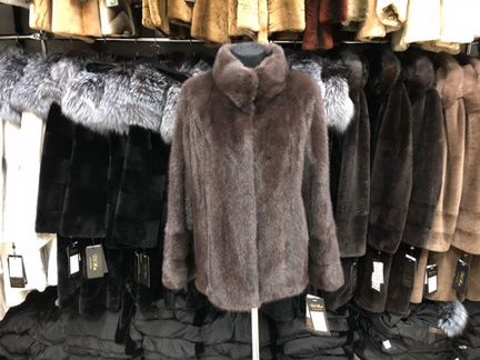 Шуба из норки. Стойка.Пластины.Автоледи