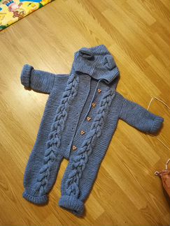 Вязаный Комбинезон для мальчика 68 р