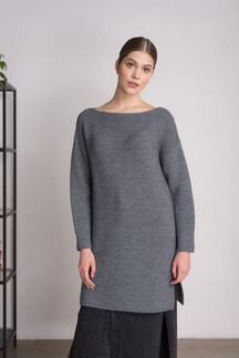 Свитер Черешня стального цвета, размер 40-48. Торг