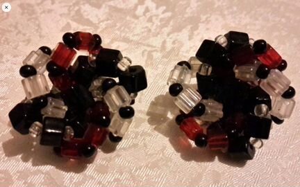 Клипсы чехословакия 2 пары.1960х