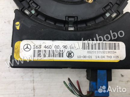 Датчик угла поворота Mercedes Ml320 W163 M112.942
