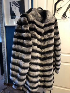Шуба свингер из шиншиллы рекс 58/62 Монголия
