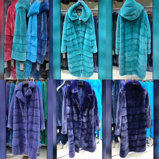 Шуба норковая с куниц