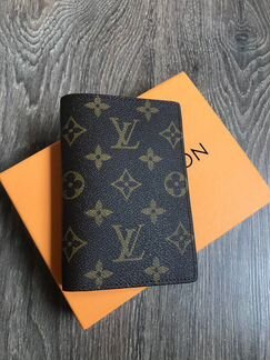 Обложка для паспорта Louis Vuitton коричневый моно