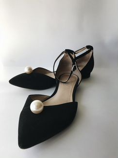 Туфли Portal с жемчужинои на низком каблуке