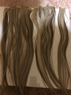 Волосы на заколках искусственные