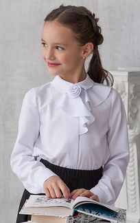Новая школьная белая блузка 164