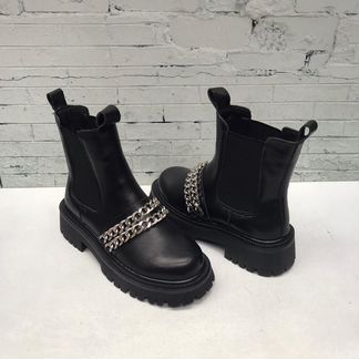 Сапоги черные коричневые кожаные зимние