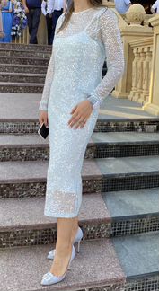 Платье PostMeridiem голубое