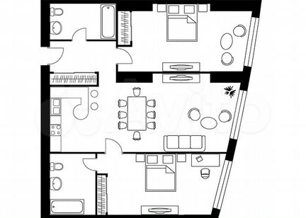 2-к квартира, 109.7 м², 37/56 эт.