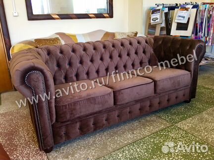 Диван честер в ткани Романтика