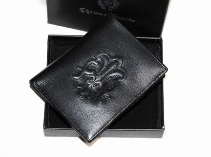 Мужской кожаный кошелек ChromeHearts новый