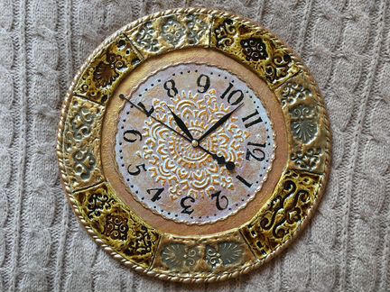 Часы настенные. ручная работа.30 см