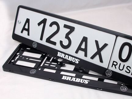 Рамки для Mersedes Brabus под номера - за 2 шт