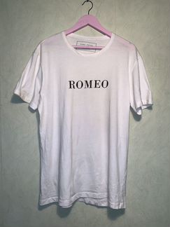 Белая футболка Romeo Zara man