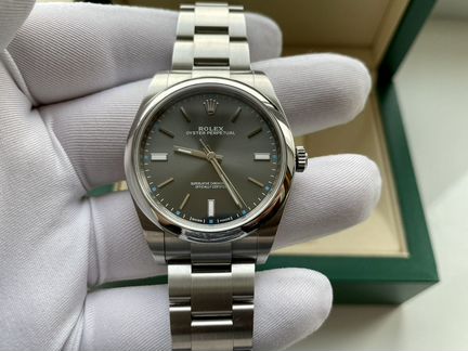 Rolex Oyster Perpetual Dark Rhodium 39mm