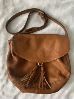 Сумка massimo dutti кожаная