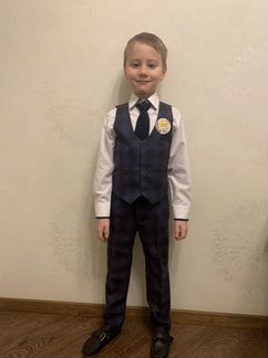 Школьный костюм синий