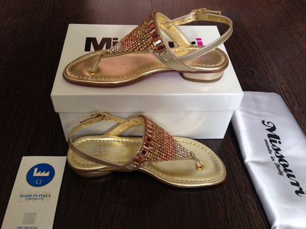 Сверкающие Босоножки Missouri Италия кожа 31 EUR