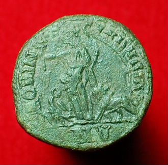 Монета Рима имп Гостилиан, фоллис