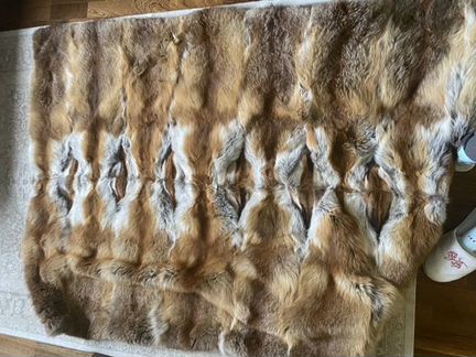 Плед из меха лисы