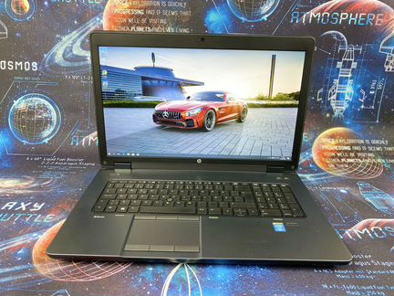 Живой ноутбук HP zbook 17 на i7-4700MQ
