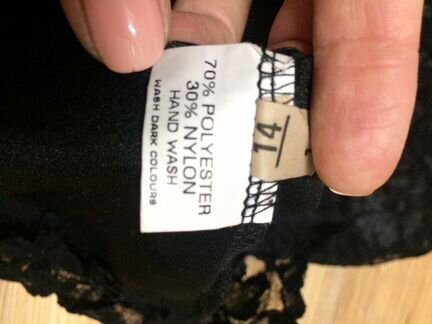 Чёрное Платье из кружева UK