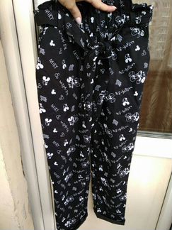 Штаны (чёрн., хаки) с микки маусом