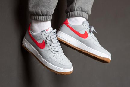 Кроссовки nike air force 1 w2 /grey/ red