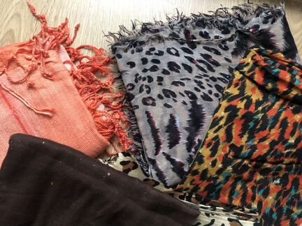 Платок под шею, шарф, палантин женский