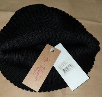 Шапка Original Penguin теплая черная в рубчик нов