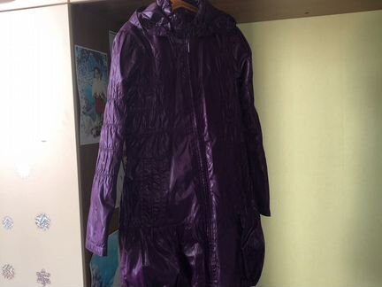 Плащ, утеплённый флисом. Рост 140