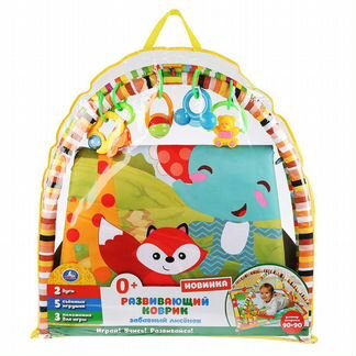 Игровой коврик Умка Забавный лисенок, с игрушками на подвеске (B1682982-R)