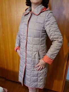 Стеганное пальто демисезонное