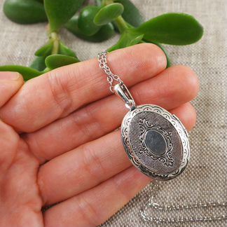 Медальон овальный Яшма пикассо оливковая antique s