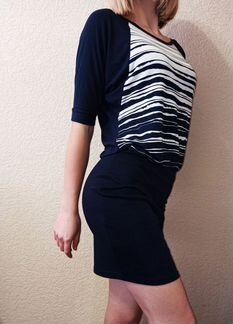 Элегантное синее Платье O’stin. Новое