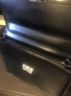 Мужской кожаный портфель Baldinini