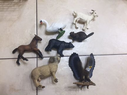 Schleich игрушки фигурки животные, 5 шт
