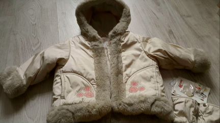 Теплый зимний комплект на рост 74