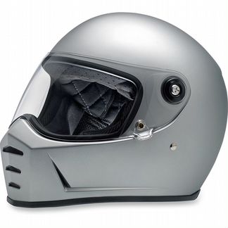 Мотошлем Интеграл Biltwell Lane Splitter Flat Silv