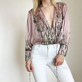 Атласная блуза Zara