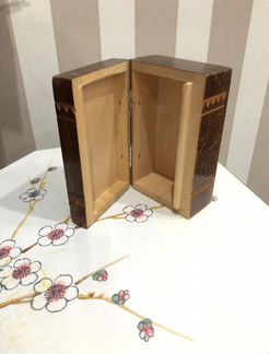 Шкатулка резная из дерева ручная работа СССР
