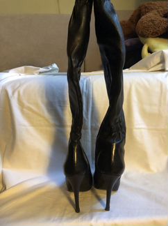 Сапоги ботфорты на шпильках