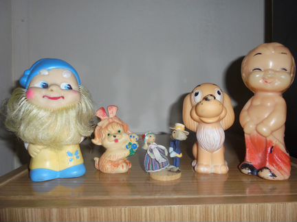 Игрушки СССР: собаки, гном, литовцы